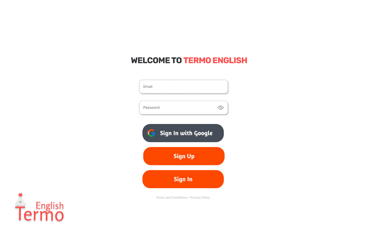 Auth page example Auth page example
